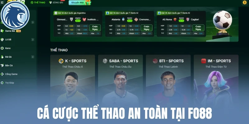 Cá cược thể thao an toàn tại Fo88