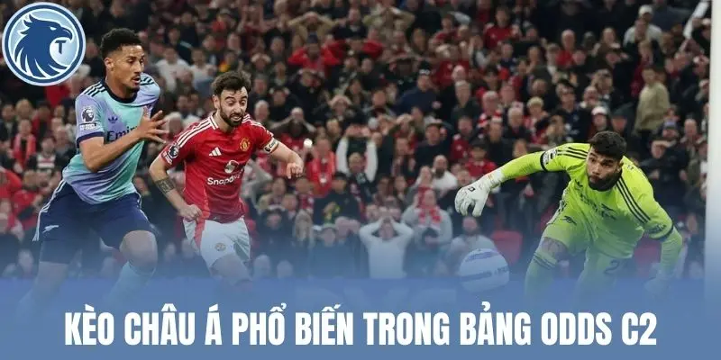 Kèo châu Á phổ biến trong bảng odds C2