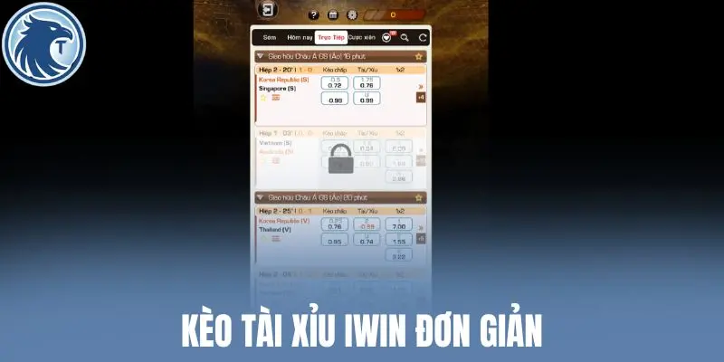 Kèo tài xỉu Iwin đơn giản