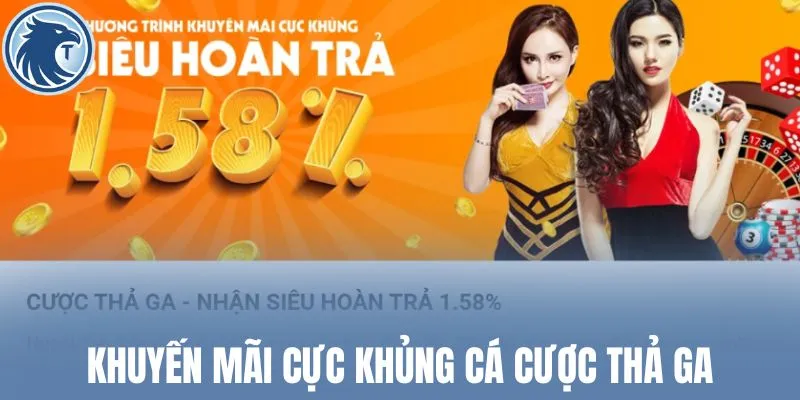 Khuyến mãi cực khủng cá cược thả ga