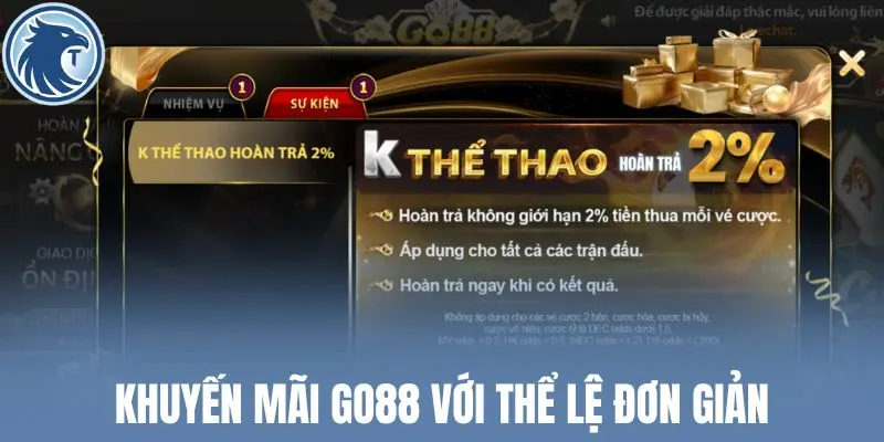 Khuyến mãi Go88 với thể lệ đơn giản