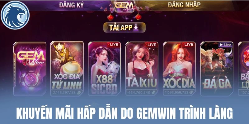 Khuyến mãi hấp dẫn do Gemwin trình làng