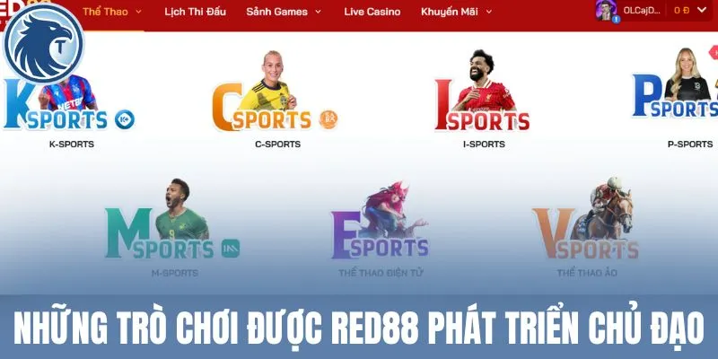 Những trò chơi được Red88 phát triển chủ đạo