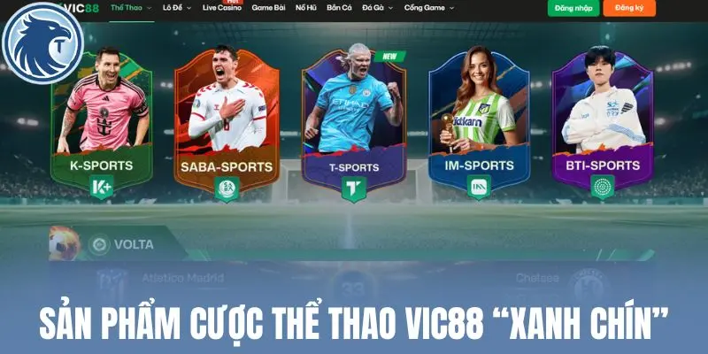 Sản phẩm cược thể thao Vic88 “xanh chín”