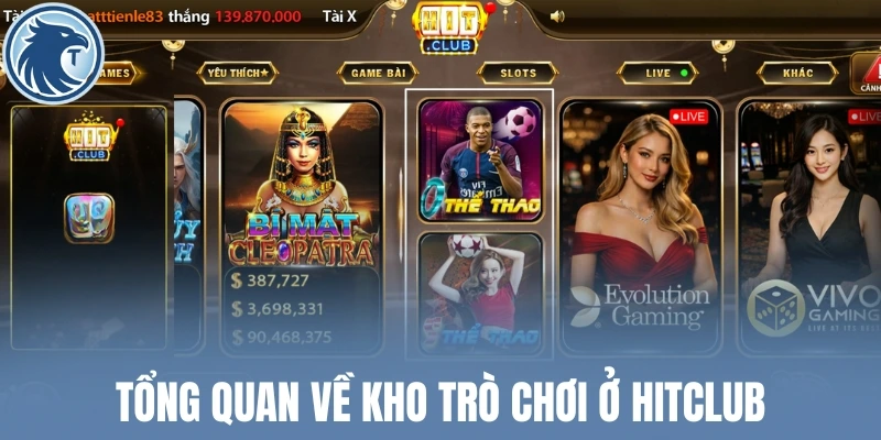 Tổng quan về kho trò chơi ở Hitclub