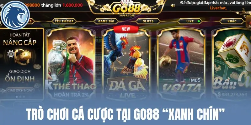 Trò chơi cá cược tại Go88 “xanh chín”