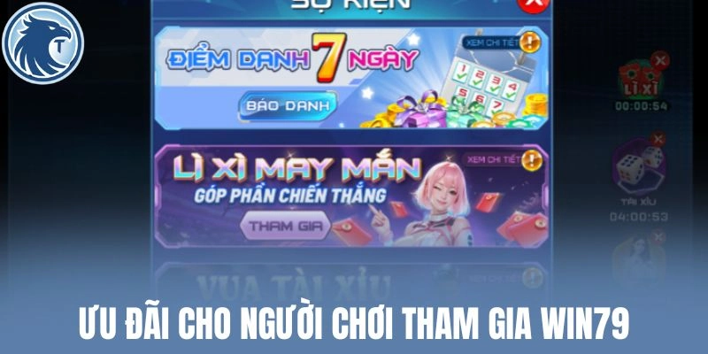 Ưu đãi cho người chơi tham gia Win79