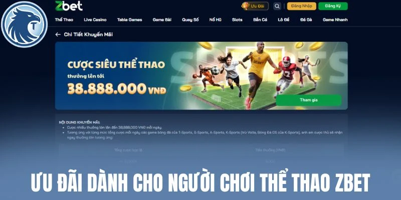 Ưu đãi dành cho người chơi bóng đá Zbet