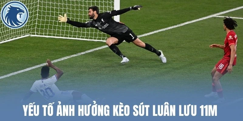 Yếu tố ảnh hưởng kèo sút luân lưu 11m